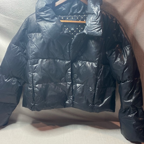 Banana Republic black puffer jacket size medium - Picture 1 of 5